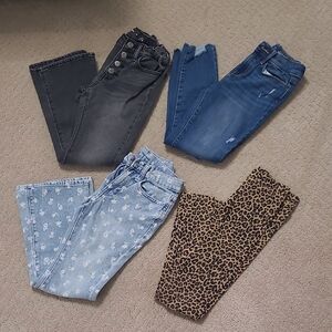 Women’s Jeans - Black, Blue, Light Blue Floral, Leopard Print